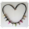 Fashion Punk Style Colorful Rivert Necklace Jewelry Cheap FN201